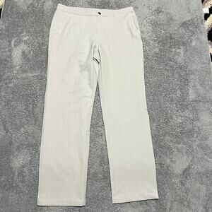 Chase 54 Golf Pants Mens 34 x32 Light Gray Straight Leg Flat Front Pants